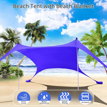 Strandzelt Pop-Up 2x2.1 m LSF 50 Sonnenschutz