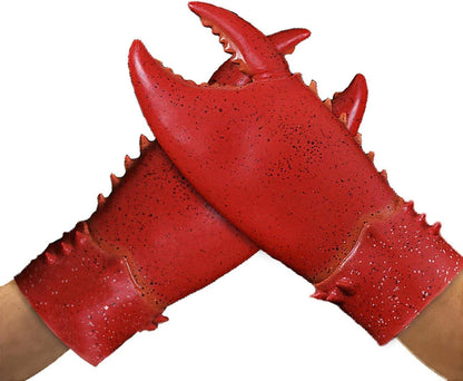 Latex Krabben Krallen Handschuhe Hummer Tier Halloween Requisiten