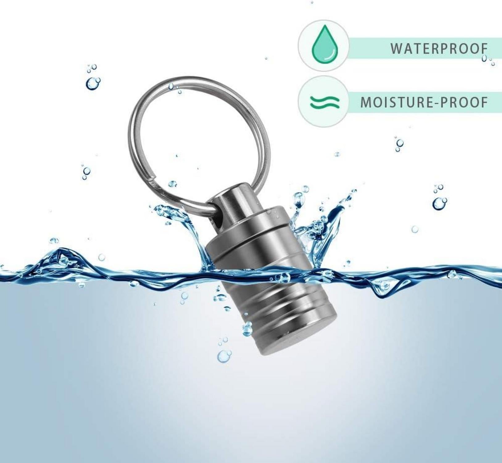 Mini Titan Pillendose Schlüsselanhänger Wasserdicht Leicht