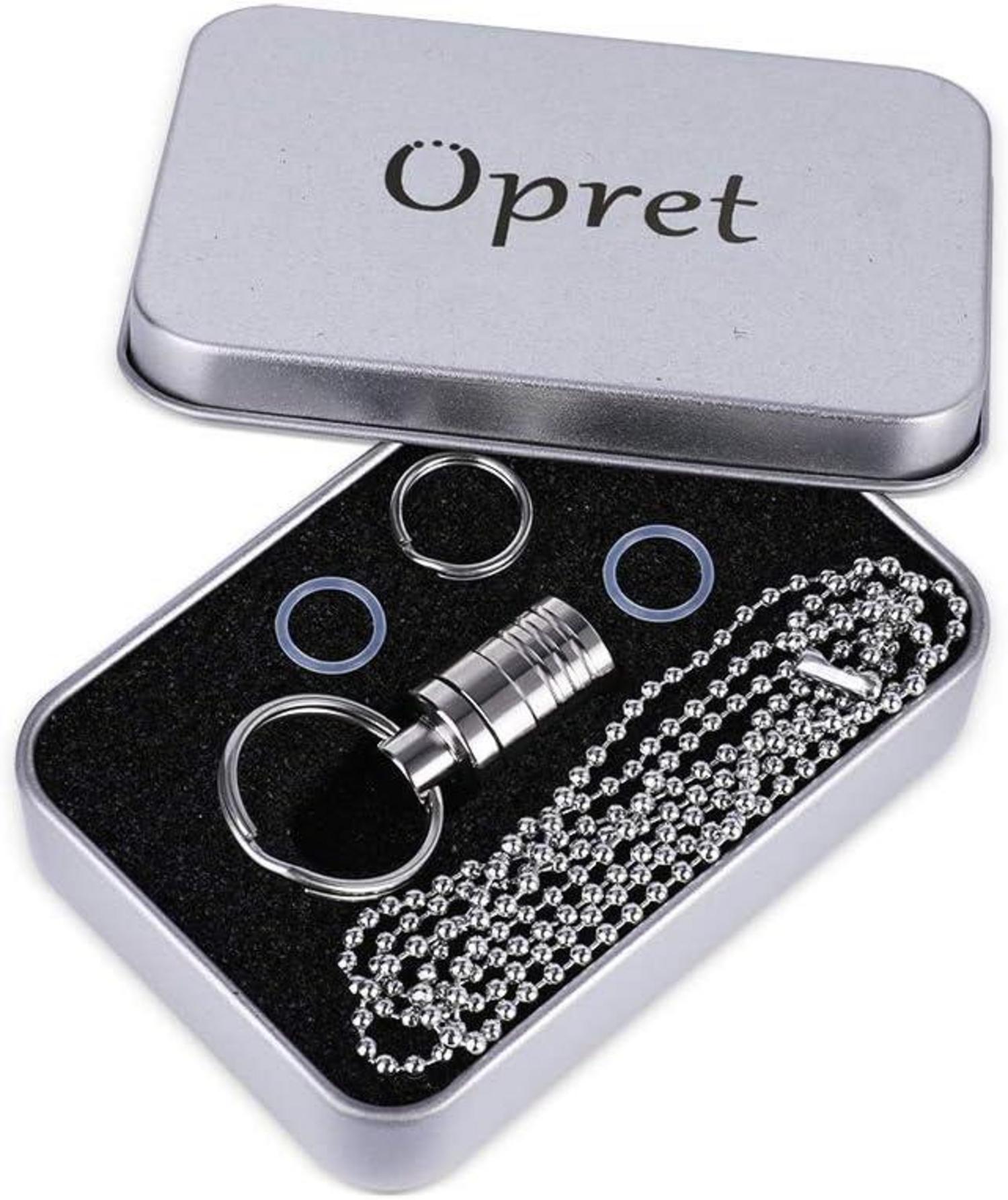 Opret Mini Titan Pillendose Schlüsselanhänger Wasserdicht Leicht Tabletten