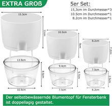 Selbstbewässernder Kräutertopf Set für die Küche, 5er