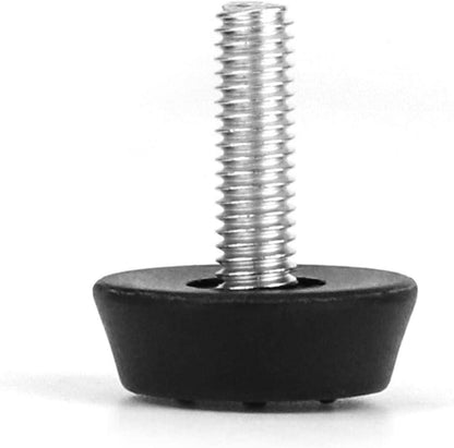 QWORK Möbelfüße Stellfüße M6x20mm 20 Stück Schwarz