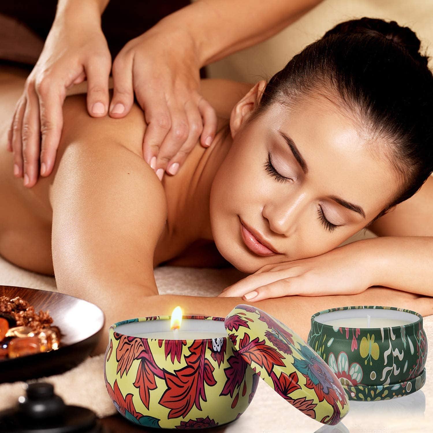 VETOUR Duftkerzen Geschenkset Frauen Aromatherapy Sojawachs 6er-Pack