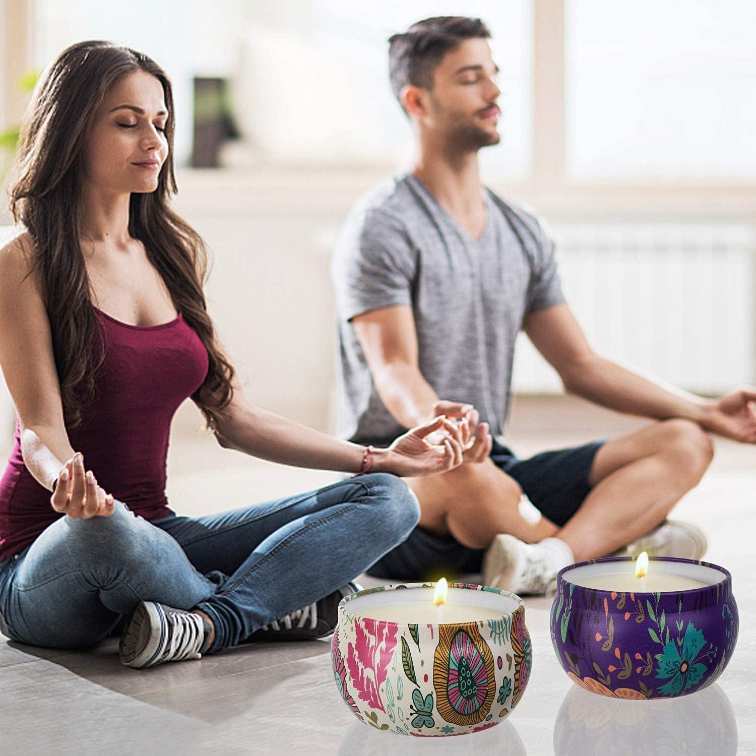 Duftkerzen Set 6 Stück Aromatherapy Natürliches Sojawachs Frauen Geschenk