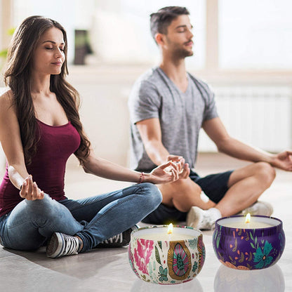 Duftkerzen Set 6 Stück Aromatherapy Natürliches Sojawachs Frauen Geschenk