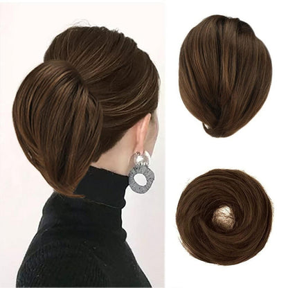 Synthetisches Haarteil für Frauen in Dunkelbraun 20cm
