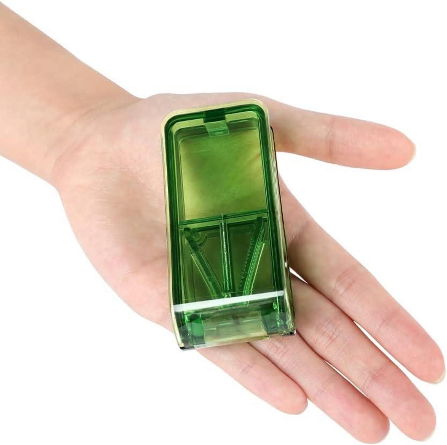 Tablettenteiler für Tabletten mit V-förmigem Halter und