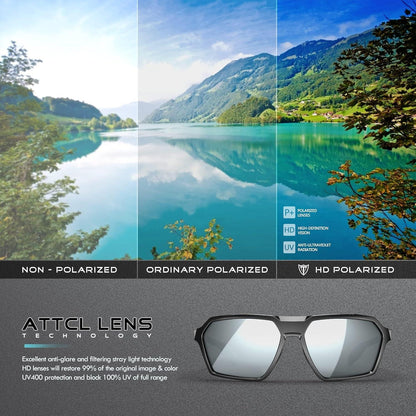 Polarisierte Sonnenbrille Herren Sportbrille UV-Schutz TR90 Rahmen