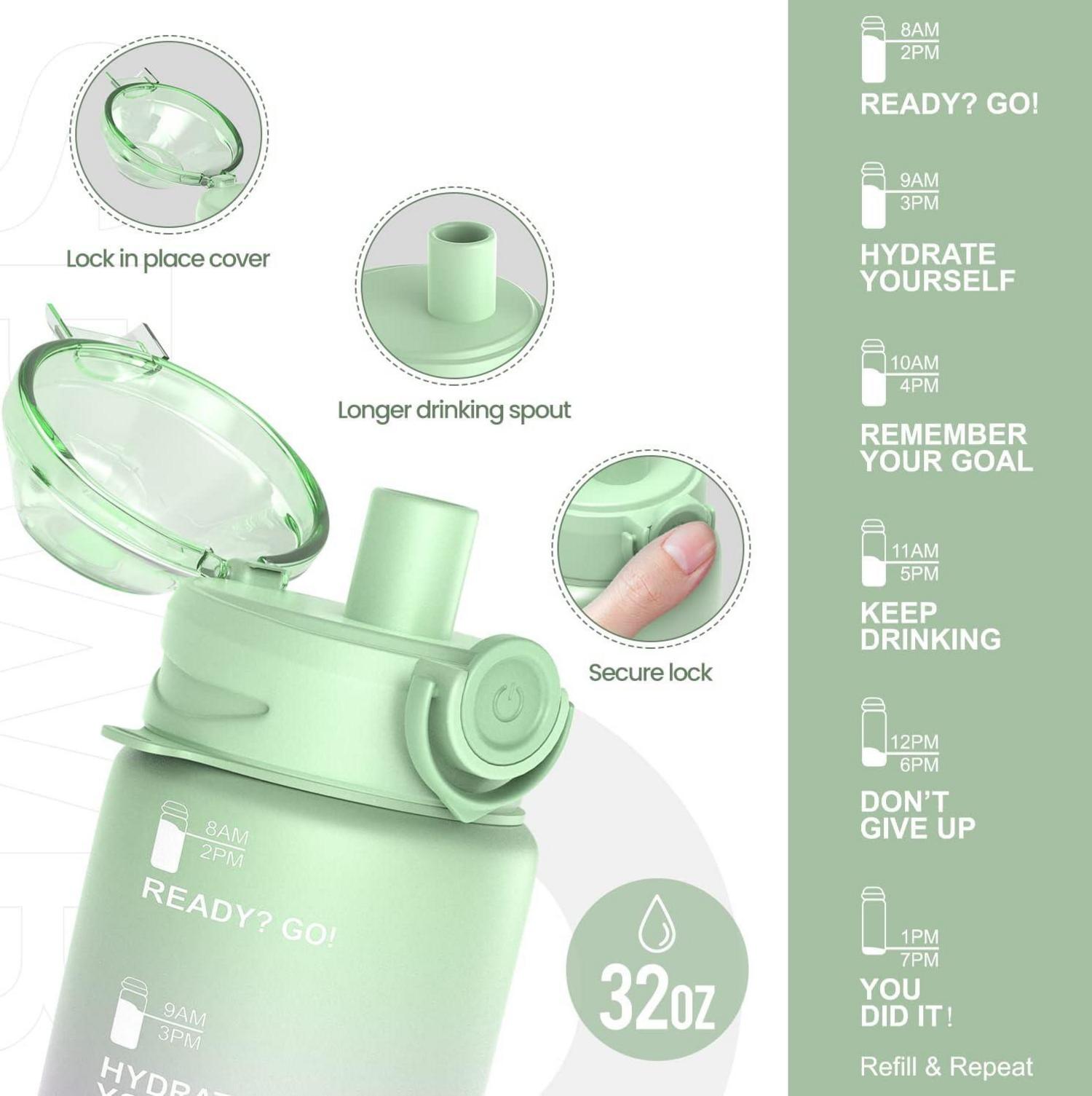 SPWB Trinkflasche 1L BPA-frei Sportflasche mit