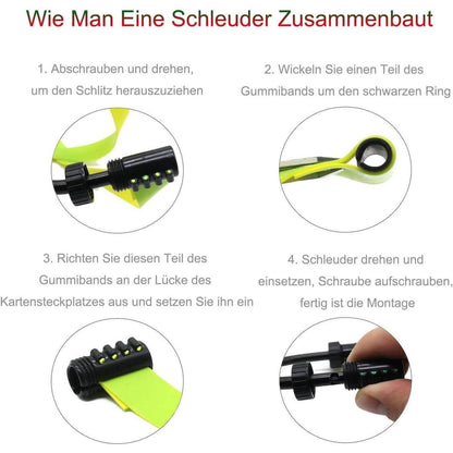 Steinschleuder Zwille Set Jagd Schleuder mit 200 Munition