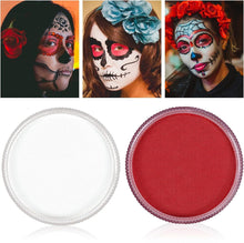 Halloween Schminke Set Wasserbasis - 30gx2 weiß rot Cosplay