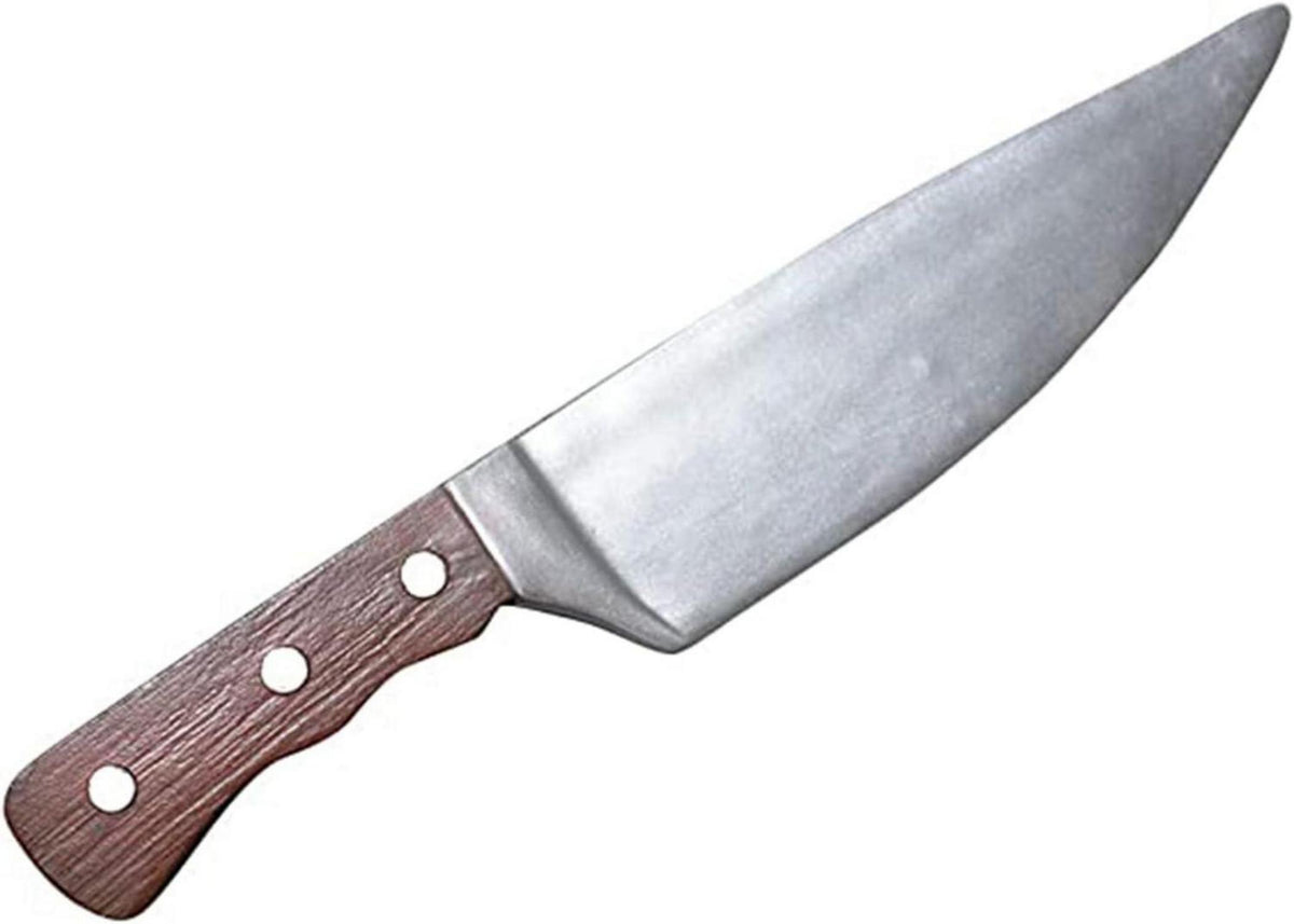 Schaumstoffwaffe Halloween Metzgermesser Spielzeug Braun 32 cm