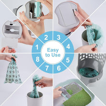 2-in-1 Katzenstreuschaufel mit Abfallbehälter und 120