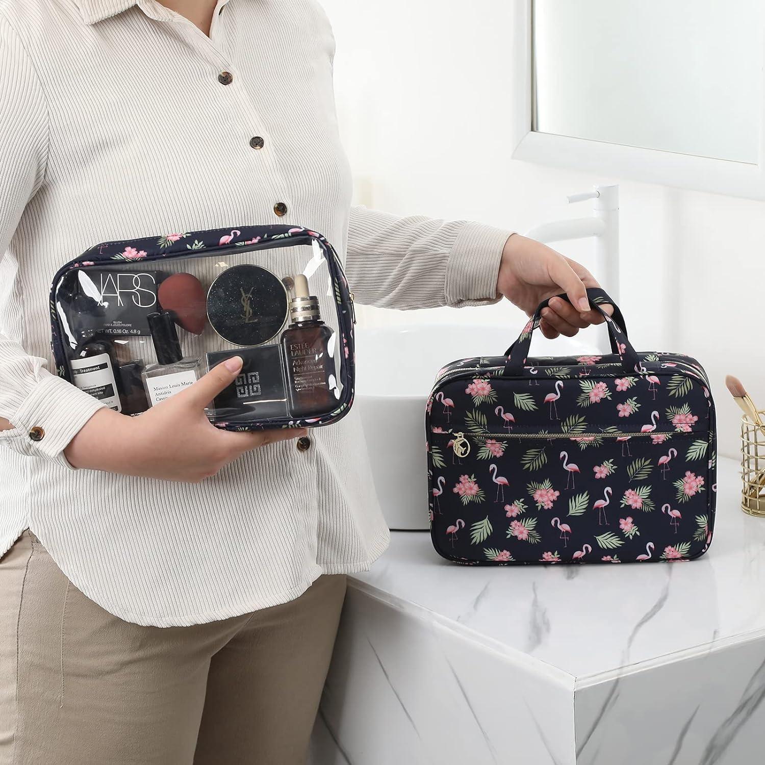 Kulturbeutel Wasserdichter Reiseorganizer für Damen Flamingo