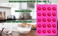 Mini Gugelhupfformen aus Silikon 20er Set, Antihaft Backform