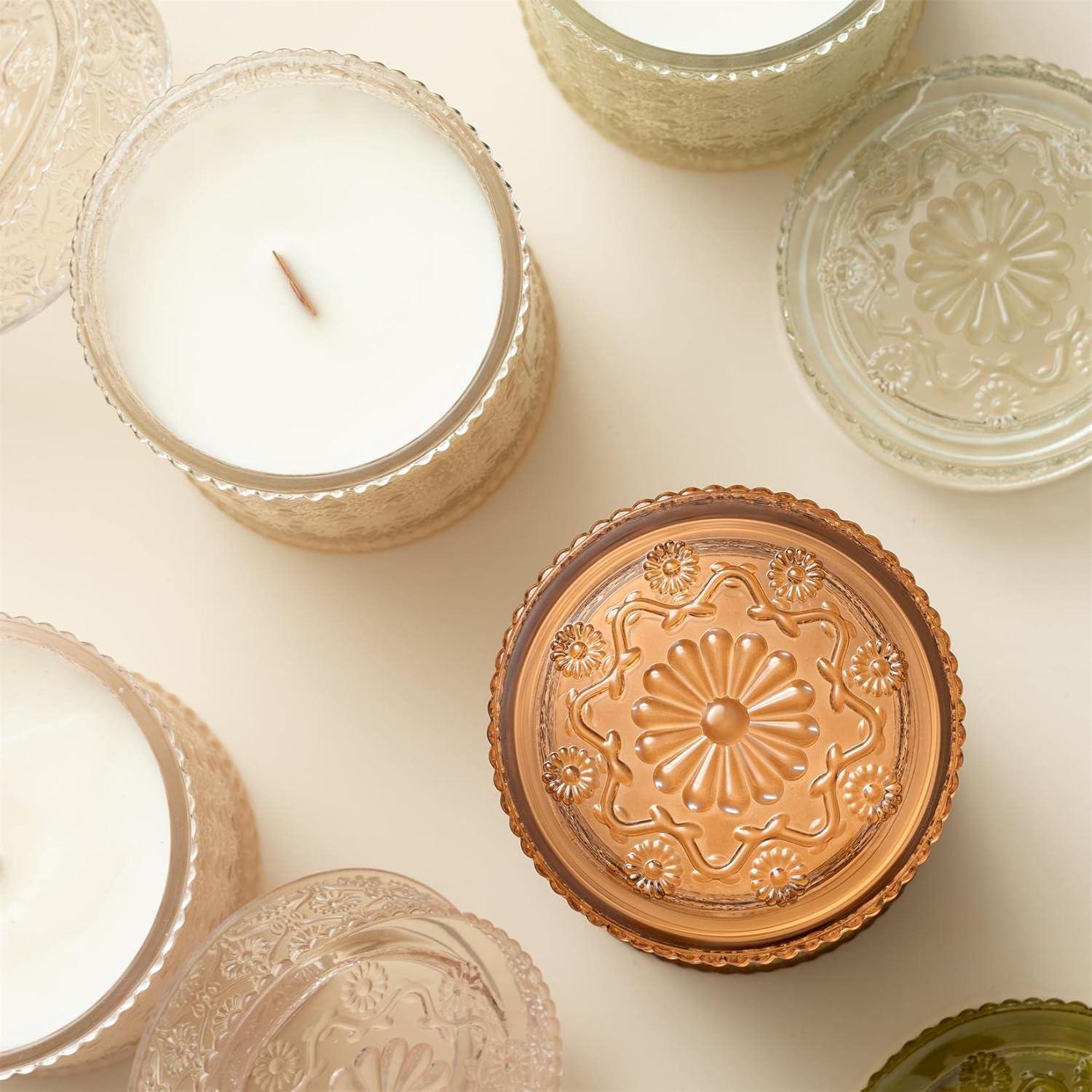 Duftkerze im Glas Sandelholz Patchouli 550g Natürlich Vegan Entspannung