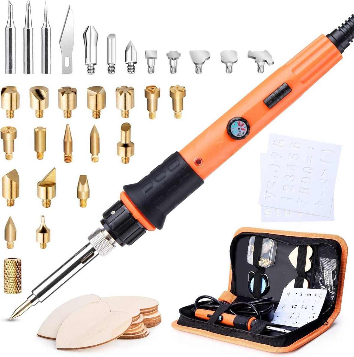 Lötkolben Set Brandmalerei Holz DIY Kunst Geschenkset 220-480
