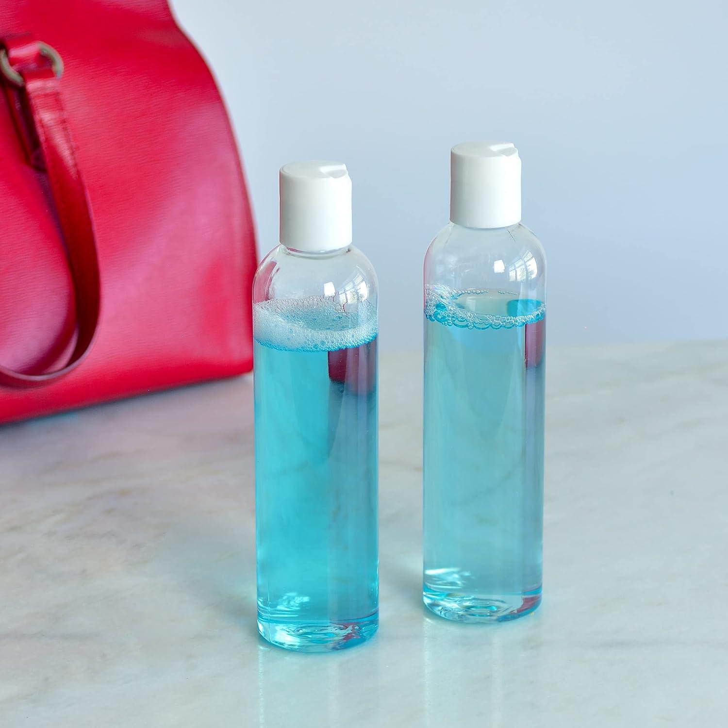 10er Set 250ML Plastikflaschen mit Scheibenverschluss und