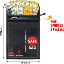 Feuerfeste Wasserdichte Dokumententasche Set für A4 und A5