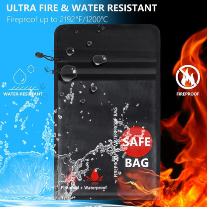 Feuerfeste Wasserdichte Dokumententasche Set für A4 und A5