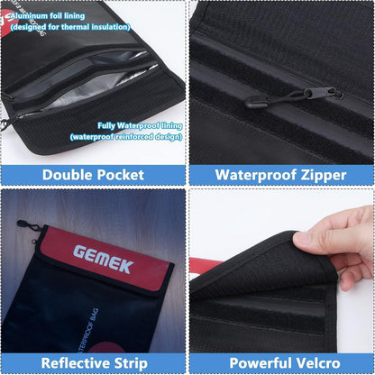 Feuerfeste Wasserdichte Dokumententasche Set für A4 und A5