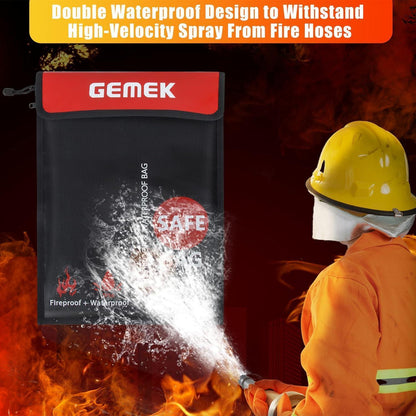 Feuerfeste Wasserdichte Dokumententasche Set für A4 und A5