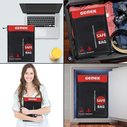 Feuerfeste Wasserdichte Dokumententasche Set für A4 und A5