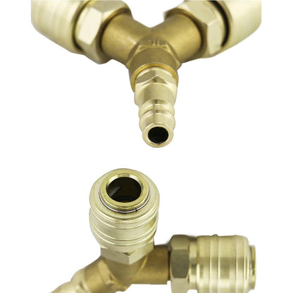 Druckluftverteiler Kupfer Kupplungen Außengewinde NW 7,2