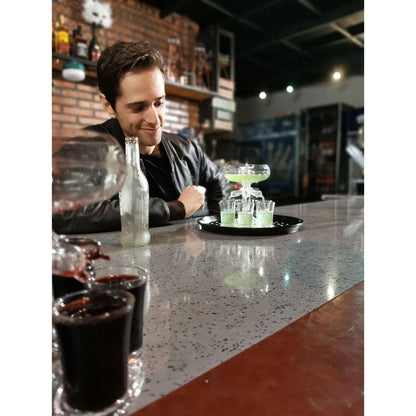 Schnapsspender mit 6 Gläsern 4cl Party Zubehör für Cocktail