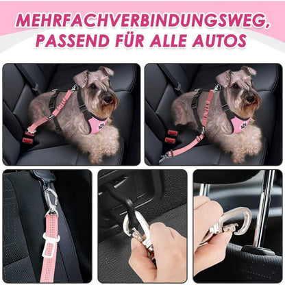 Hundegeschirr Auto Rosa S – Sicherheitsgurt & Atmungsaktiv