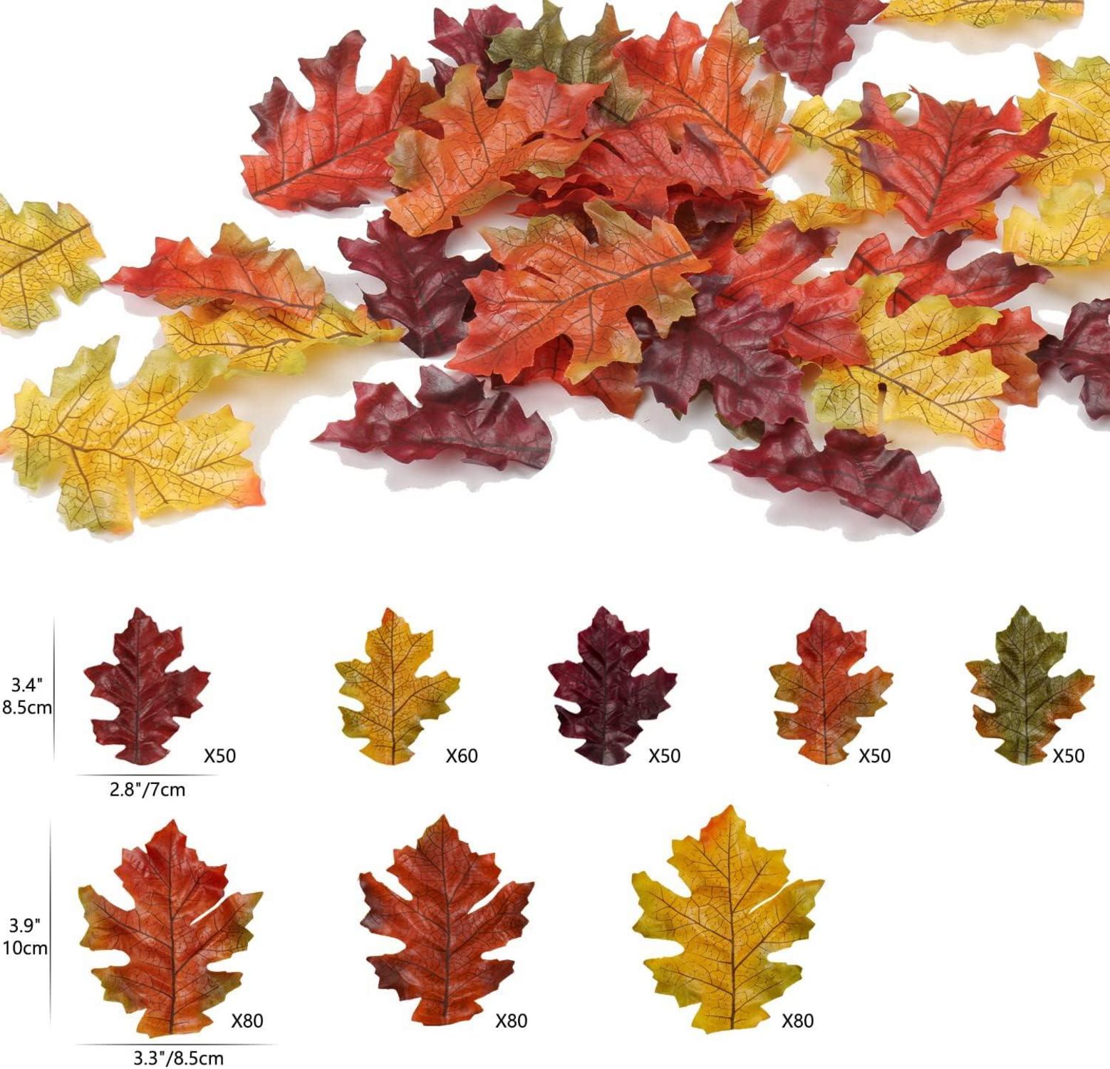 Briful 500 Stück Künstliches Ahornblatt