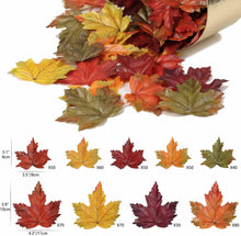Künstliche Ahornblätter Set Herbst Deko 500 Stück gemischte