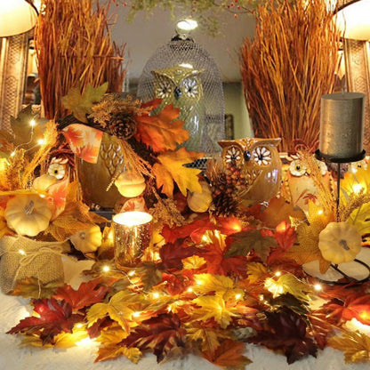 500 Stück Künstliche Ahornblätter Herbstdeko DIY-Herbstdekorationen