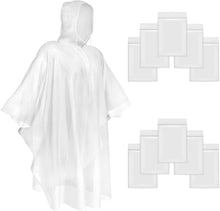 Transparente Regenponchos 10er-Pack Einweg mit