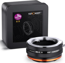 Objektivadapter MD-NEX IV für Minolta Rokkor und Sony E Mount