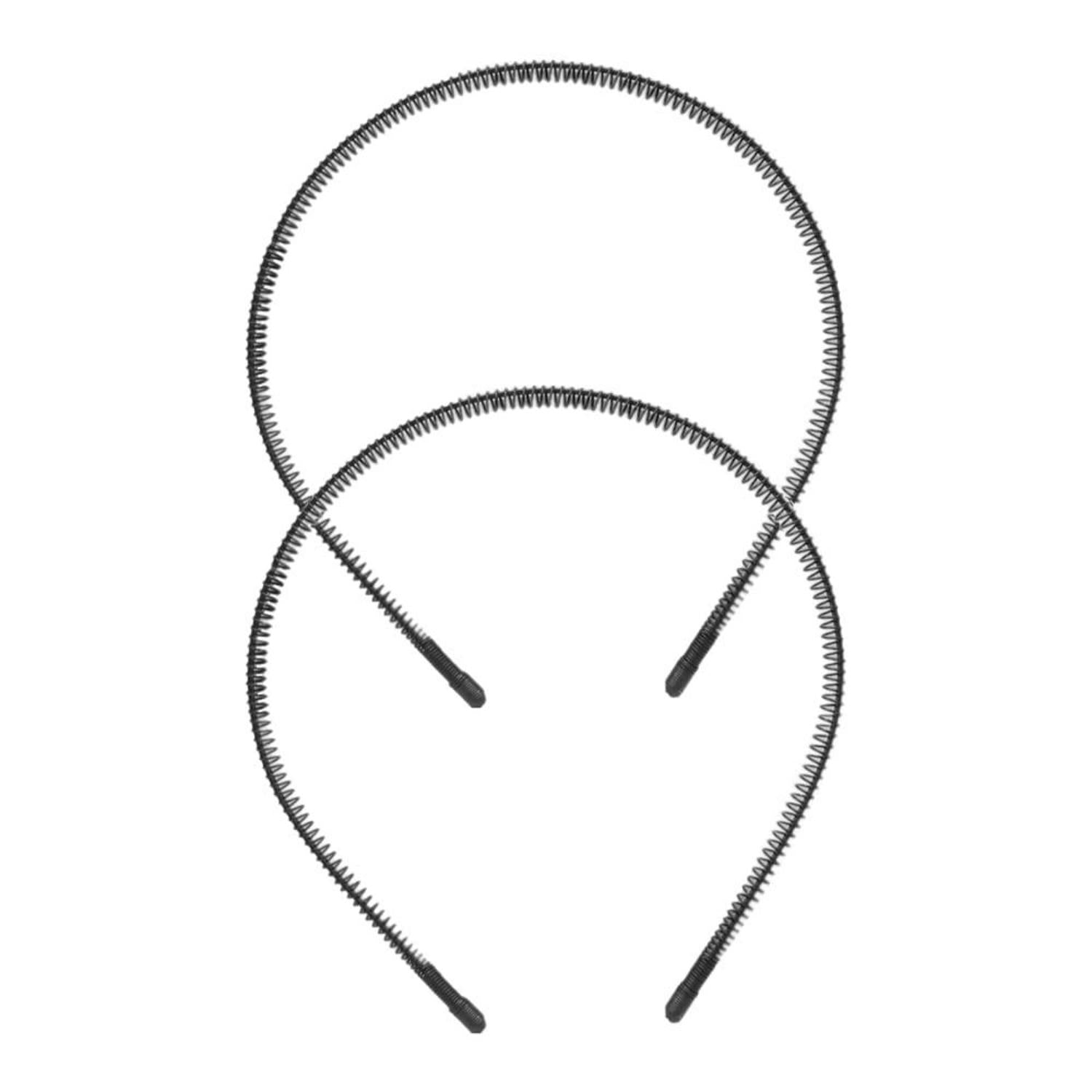 2er Set Metall Stirnbänder Welle Design, Rutschfest & Elastisch für