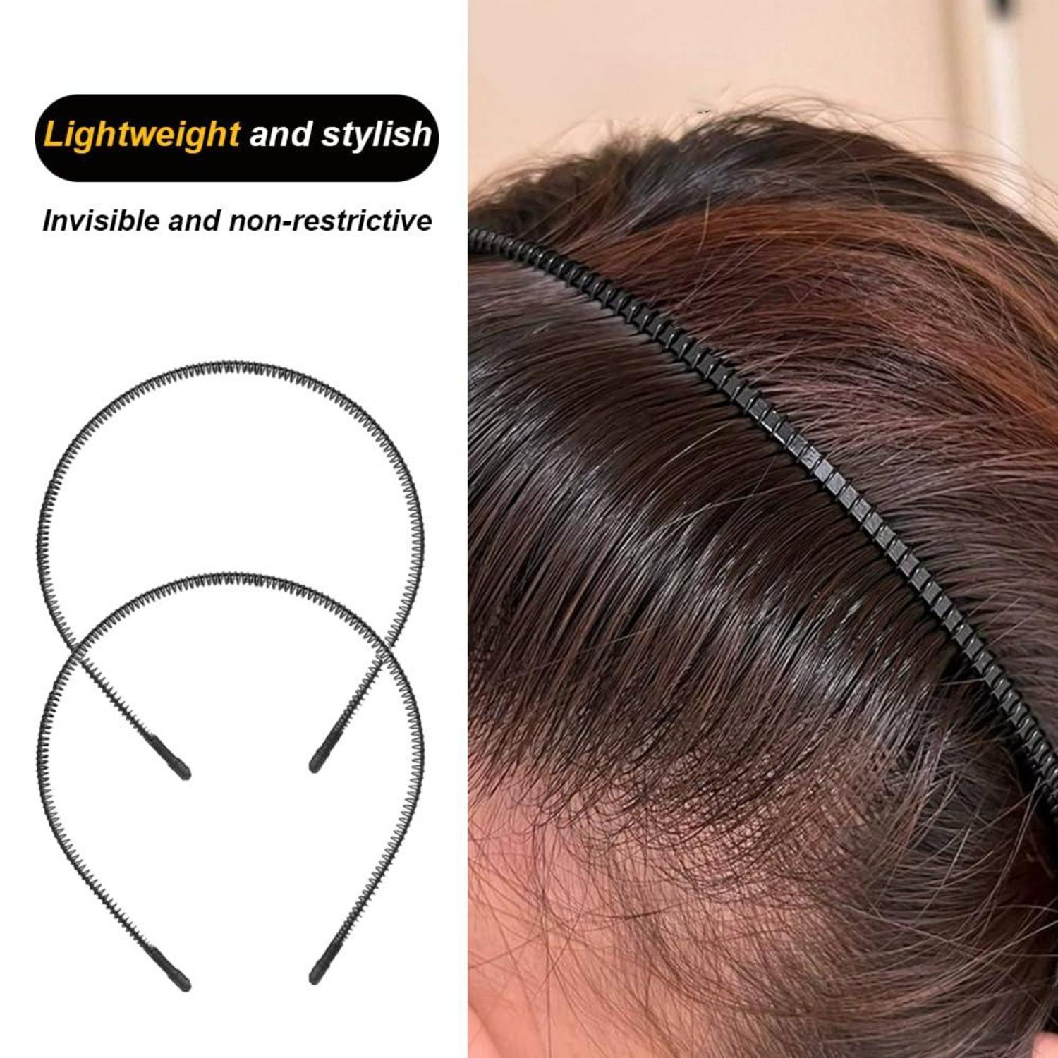 2er Set Metall Haarband Welle Stirnband für Outdoor Sport Yoga