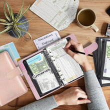 A6 Geld-Organizer 6-Ring Budgetplaner Set mit Geldumschlägen