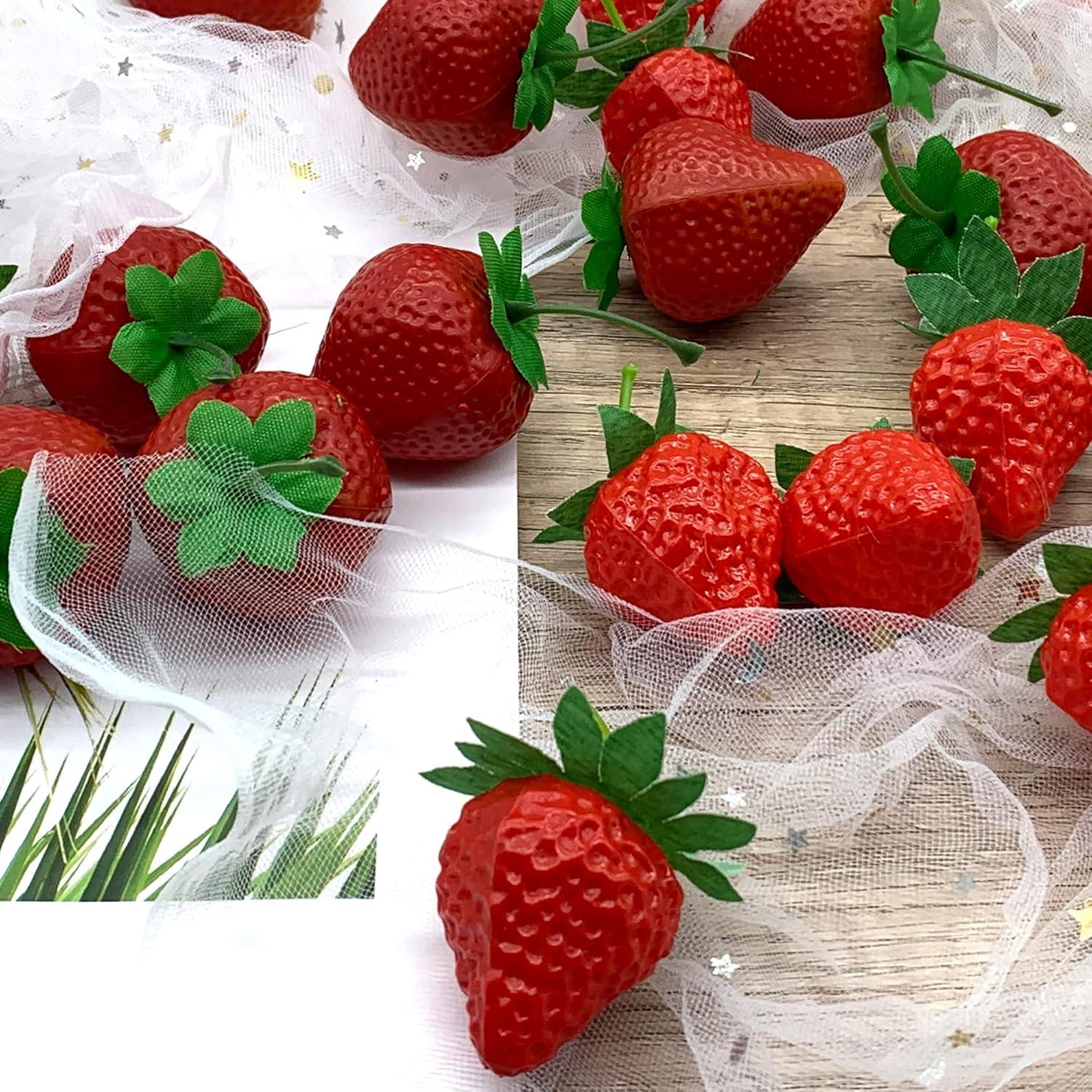 Künstliche Erdbeeren Simulation Deko Obst Modell 20 Stück