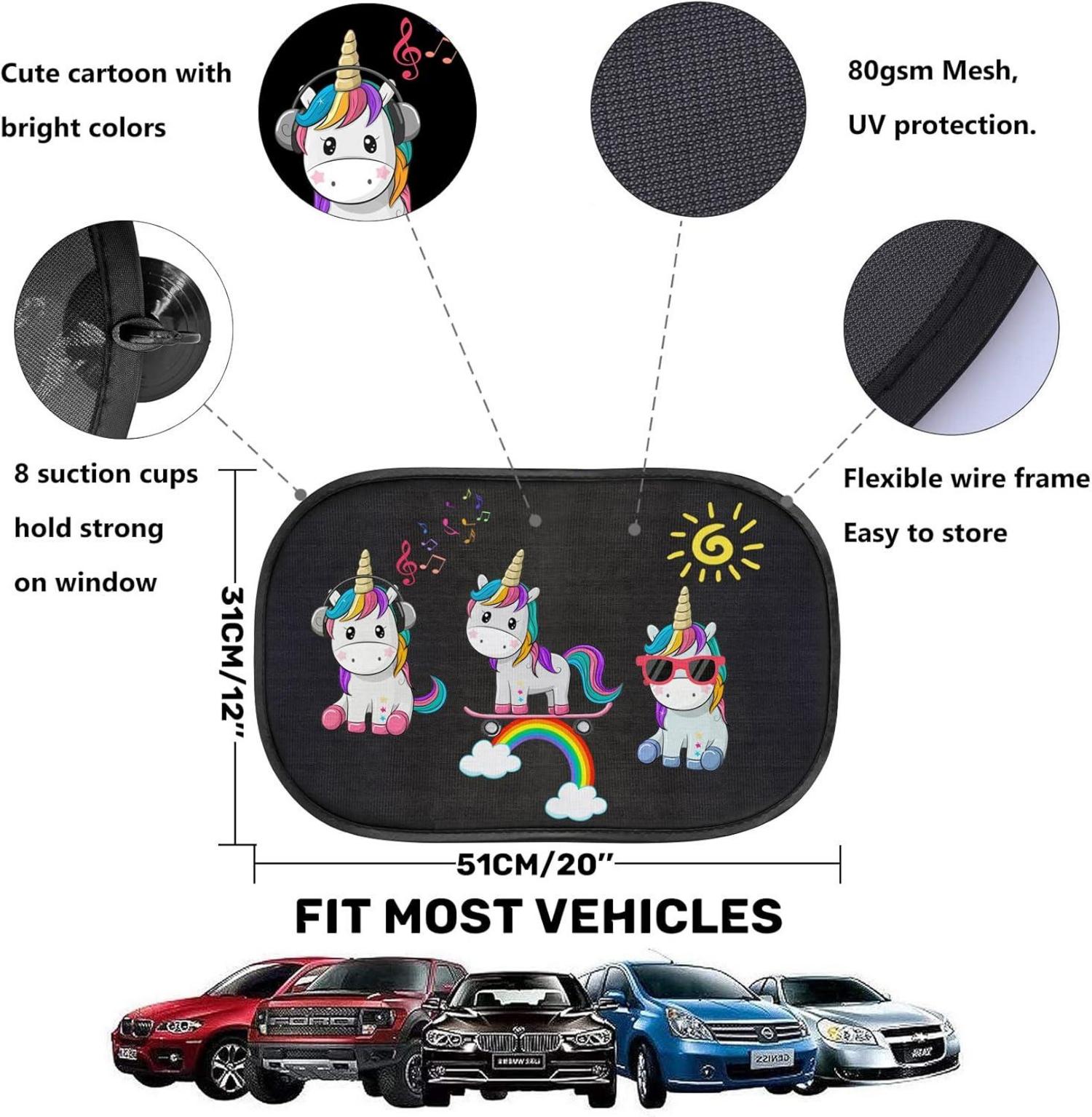 Auto Sonnenschutz Baby UV Schutz 2er Pack Sonnenblende