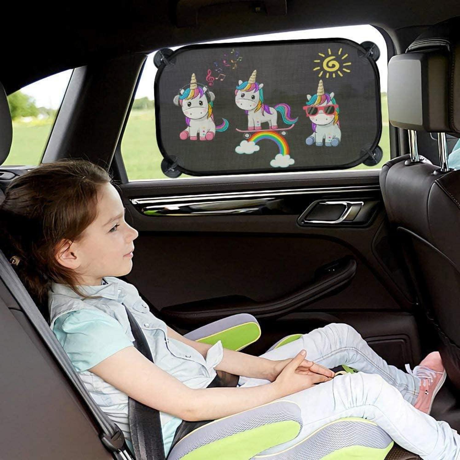 Auto Sonnenschutz Baby Kinder 2er Pack UV Schutz Sonnenblende Saugnapf