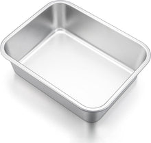 HaWare Rechteckige Edelstahl Auflaufform 27x21x8 cm - Ungiftig