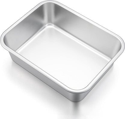 HaWare Rechteckige Edelstahl Auflaufform 27x21x8 cm - Ungiftig