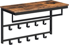 Wandgarderobe mit Ablage und 10