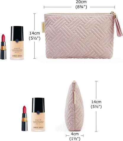 BAGSMART Kosmetische Make-up Tasche Rosa wasserdichte Toilettentasche