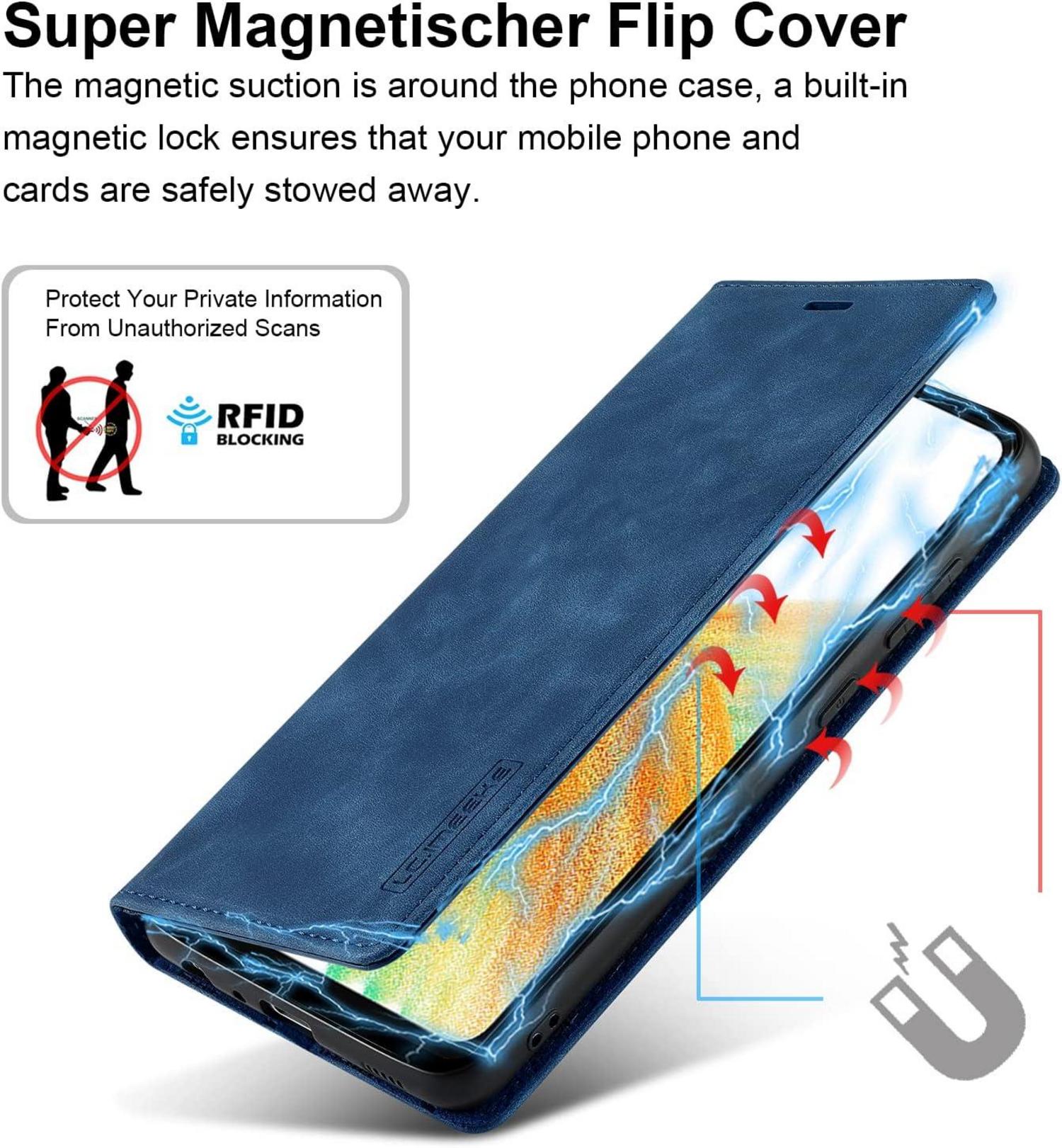 Samsung Galaxy A33 5G Hülle Leder Wallet Flip Cover mit Standfunktion