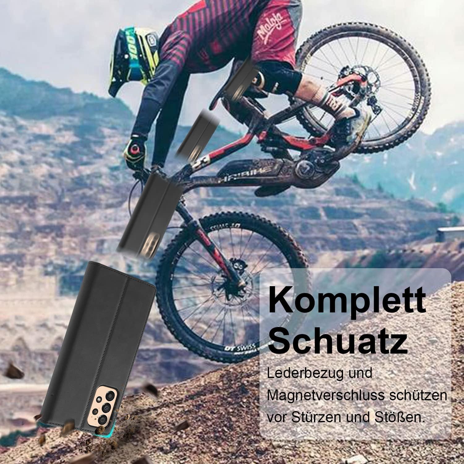 Ailicici Samsung Galaxy A33 5G Hülle Leder Schutzfolie Flip Wallet