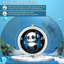 Tragbare Pillendose mit 3 Fächern, dekoratives