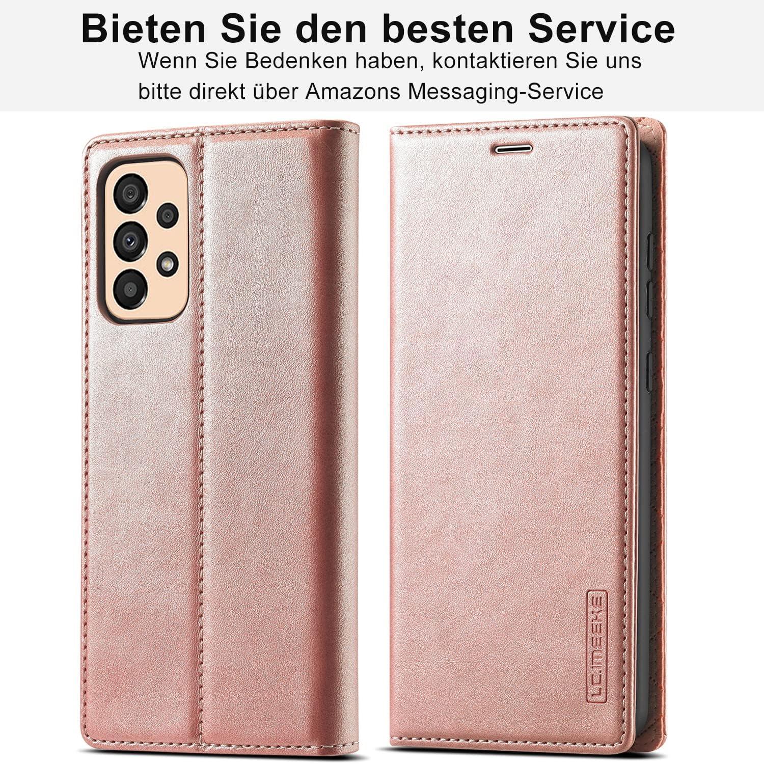 Ailicici Samsung Galaxy A33 5G Hülle Leder Flip Wallet Schutzfolie