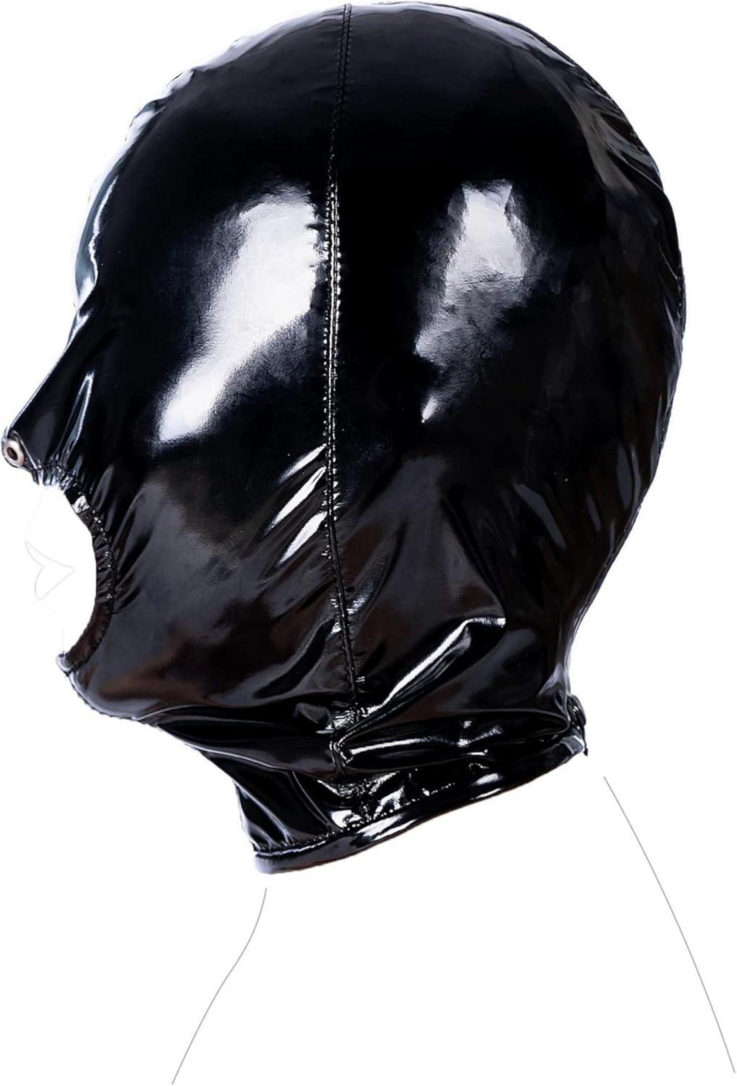 Latex Mundöffnungsmaske Schwarz Bondage BDSM Sklave SM Sexy